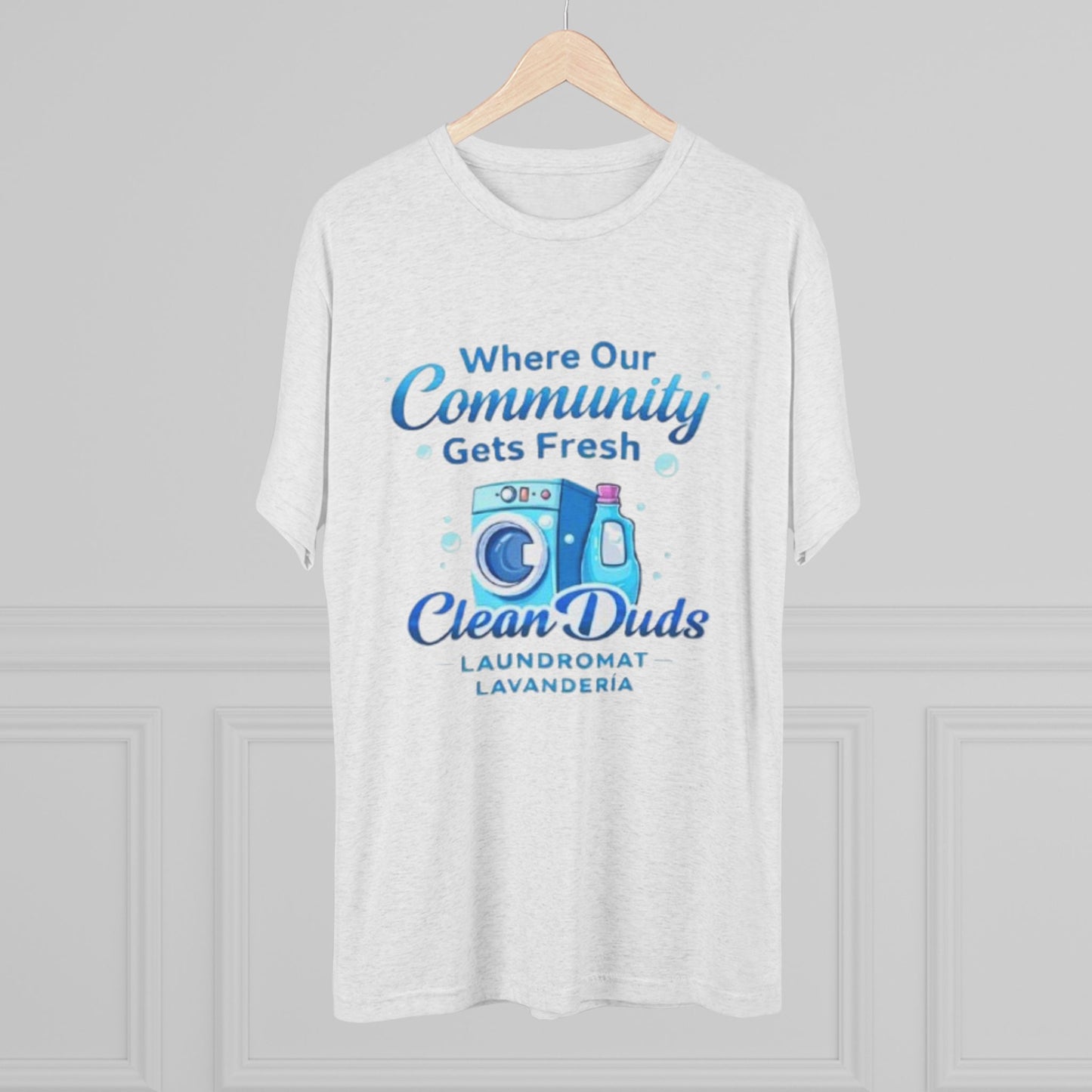 Laundry Company T‑Shirt — "Where Our Community Gets Fresh" Laundromat Tee