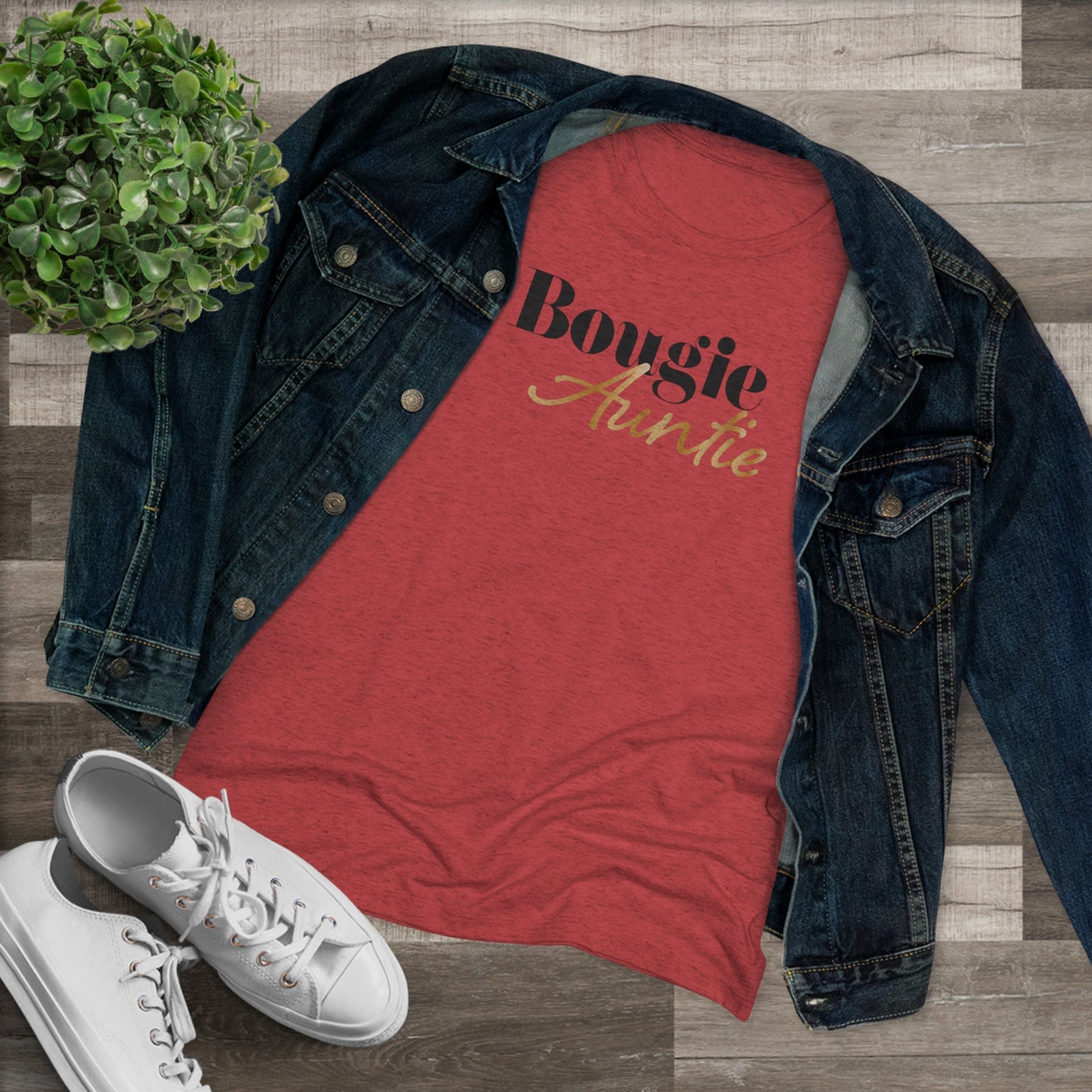 Boughie Auntie - Triblend Tee