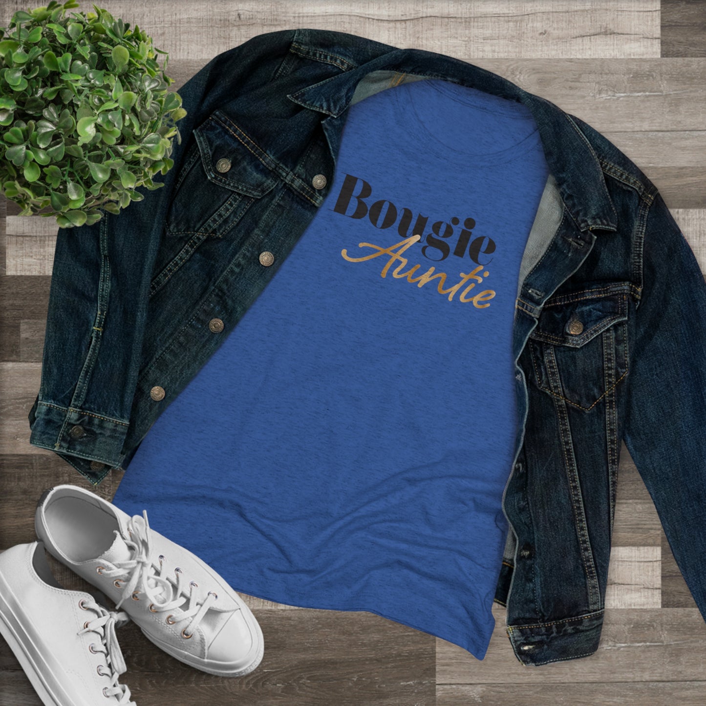 Boughie Auntie - Triblend Tee