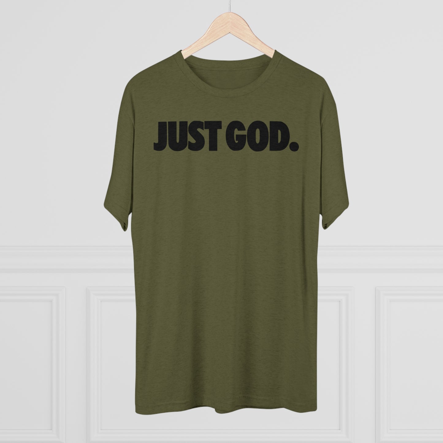 Just God Tri-Blend Crew Tee