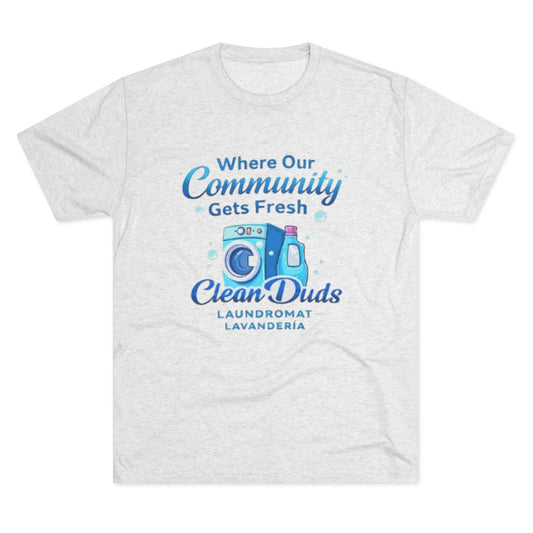 Laundry Company T‑Shirt — "Where Our Community Gets Fresh" Laundromat Tee