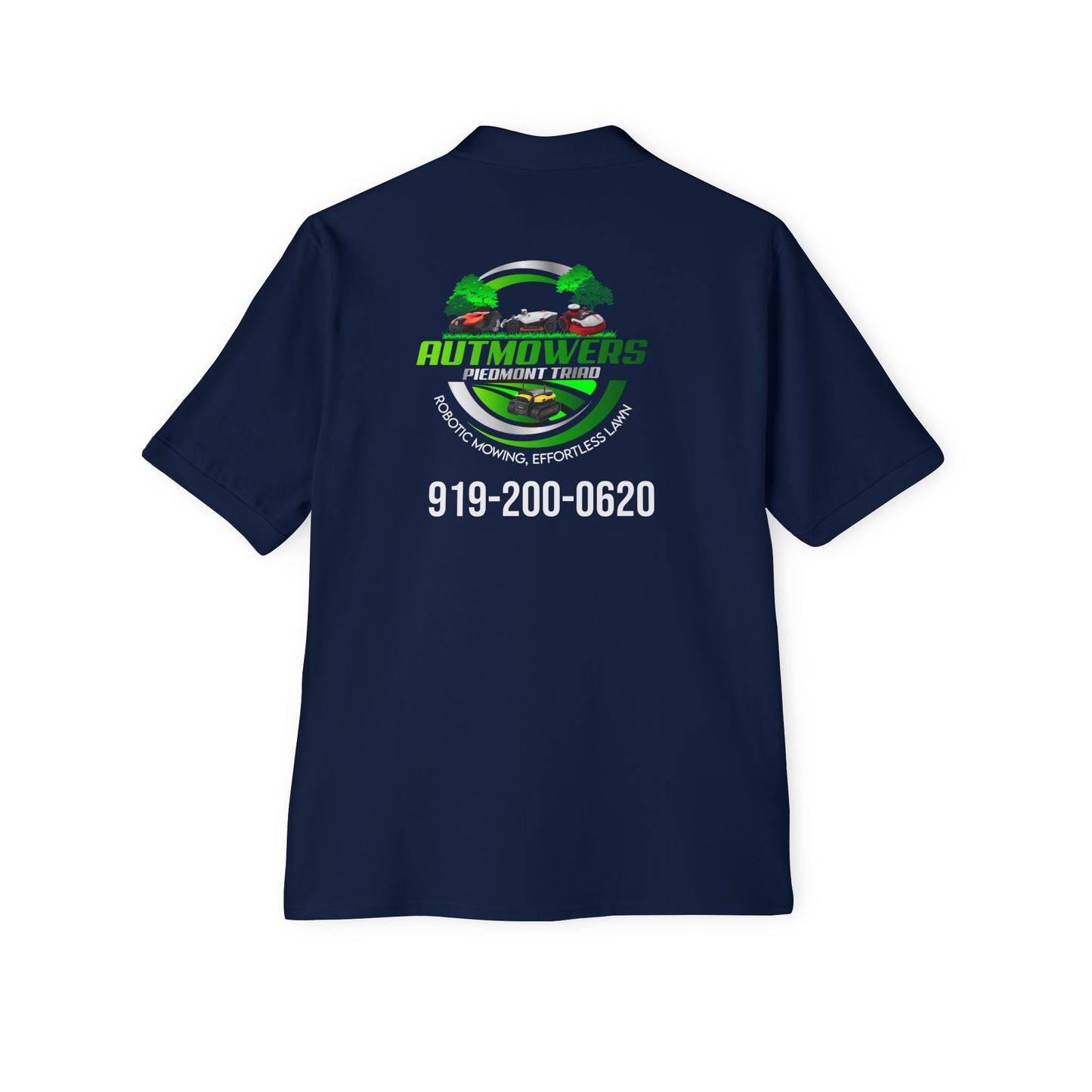 Men's Piqué Polo Shirt - Custom Auto Movers Design