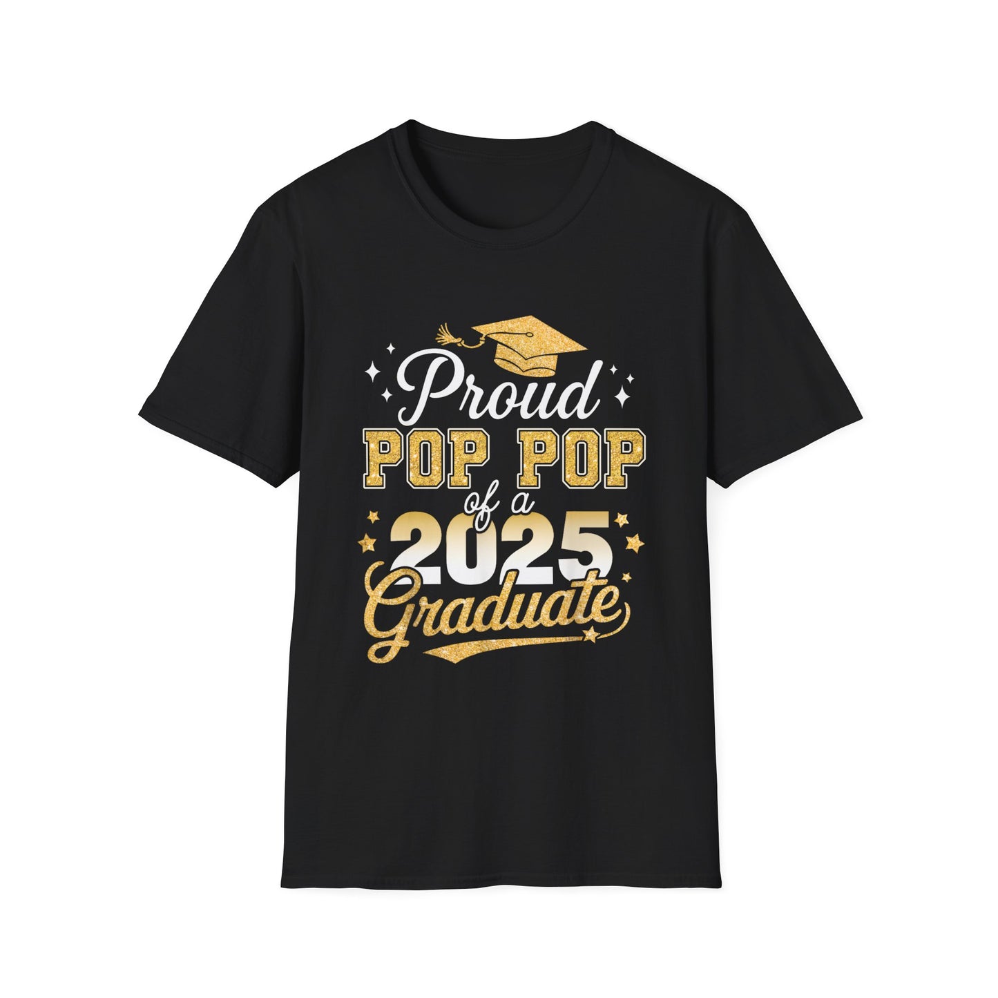 Proud Pop Pop 2025 Graduate Unisex Softstyle T-Shirt