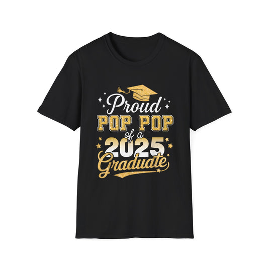 Proud Pop Pop 2025 Graduate Unisex Softstyle T-Shirt
