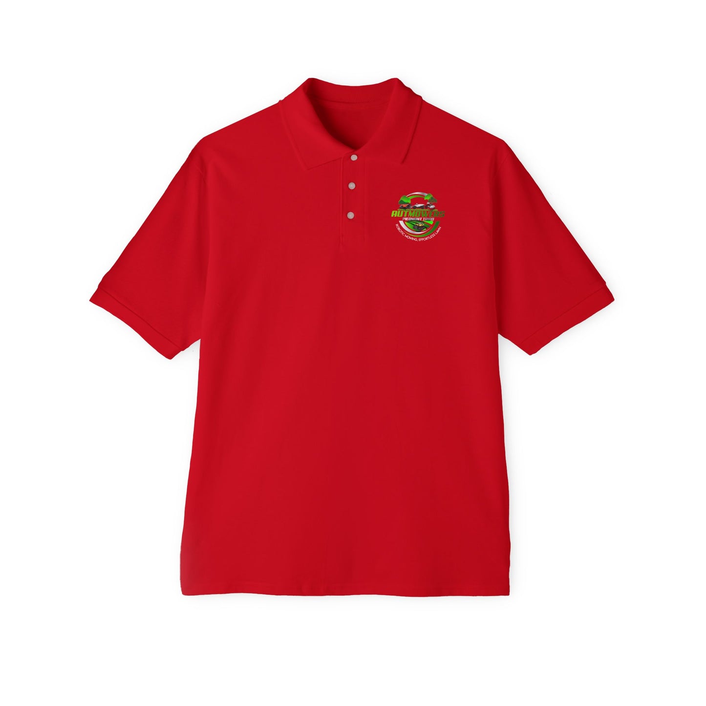 Men's Piqué Polo Shirt - Custom Auto Movers Design