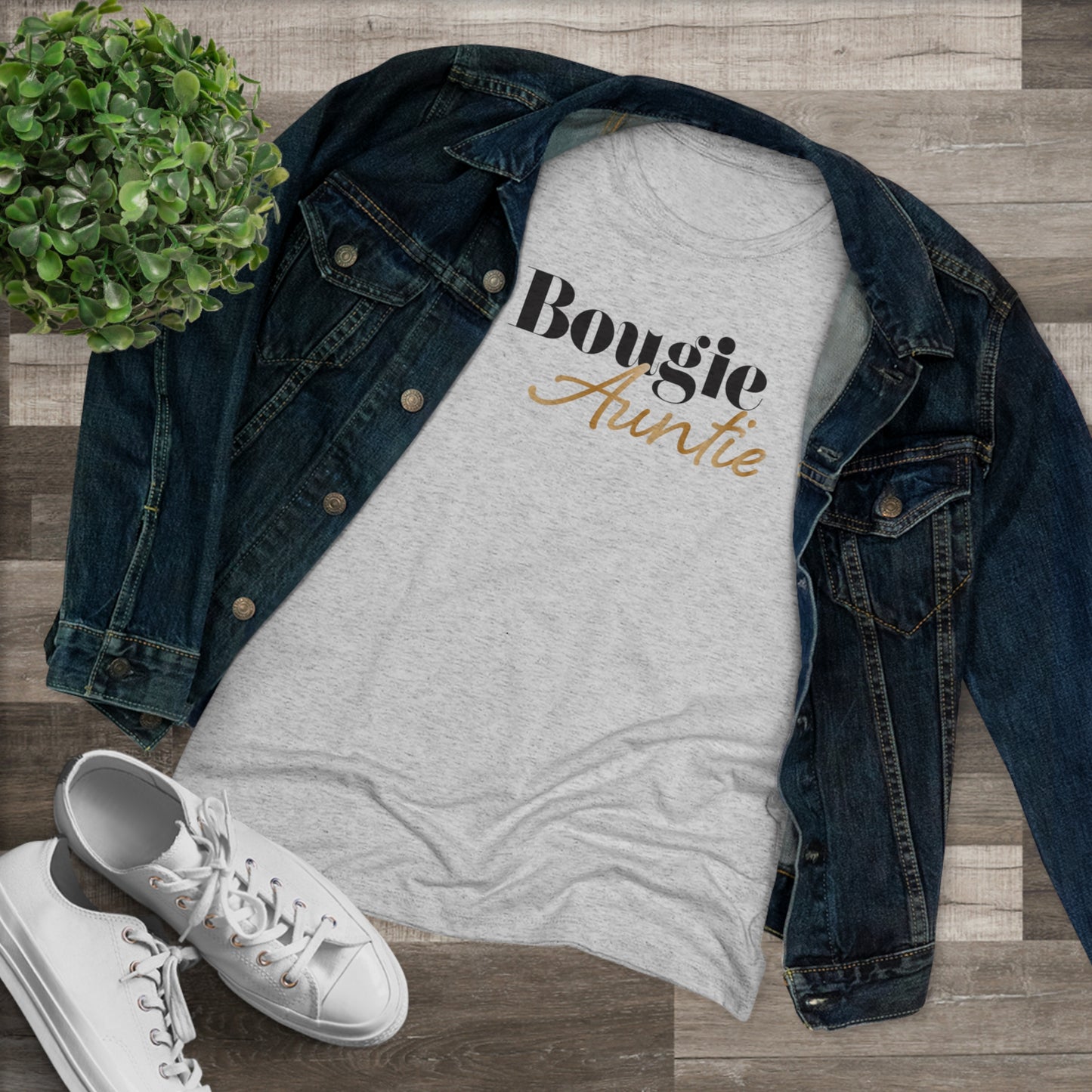 Boughie Auntie - Triblend Tee
