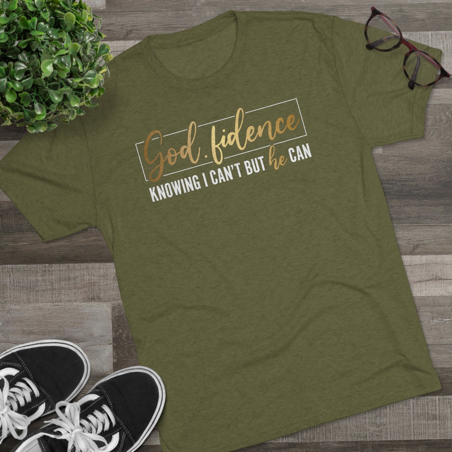 GodFidence Tri-Blend Crew Tee