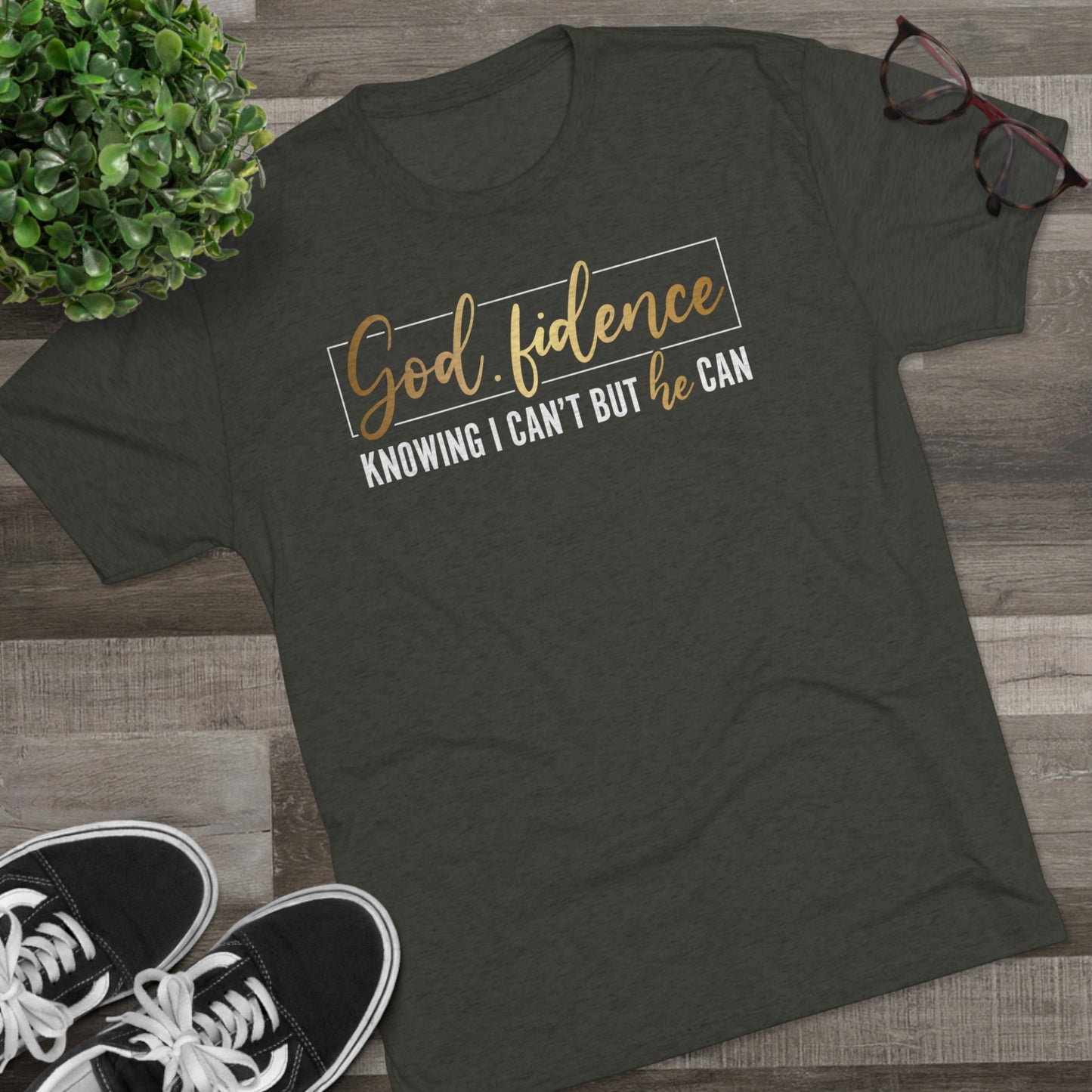 GodFidence Tri-Blend Crew Tee