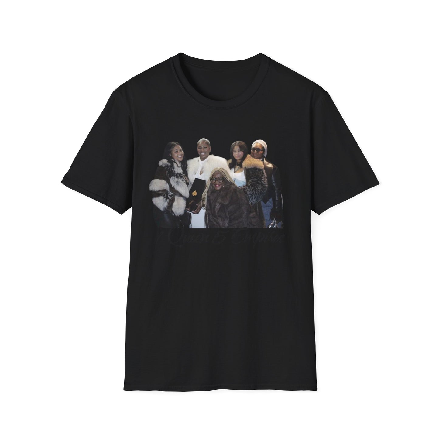 T-Shirt — "7 Queens 5 Empires" Graphic Tee | Empowerment Crew Portrait