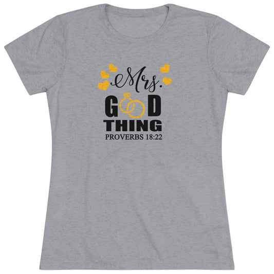 Proverbs 18:22 - Tri-blend Tee