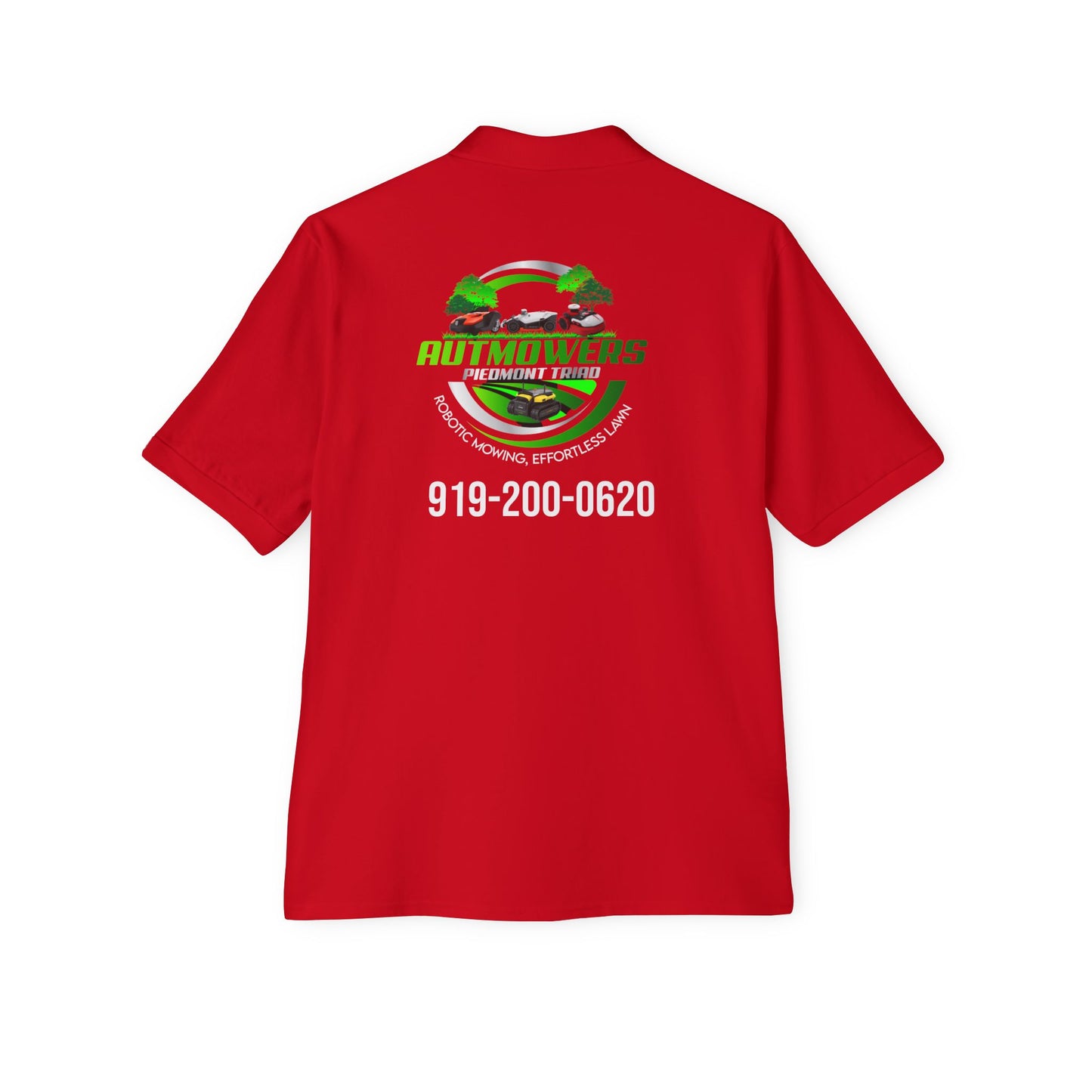 Men's Piqué Polo Shirt - Custom Auto Movers Design