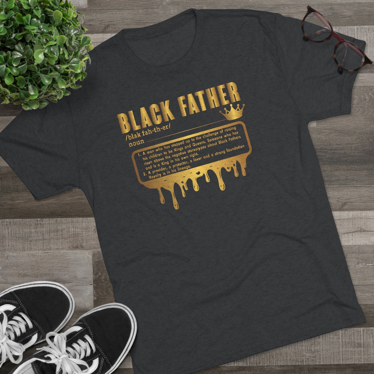 Black Father - Tri-Blend Crew Tee