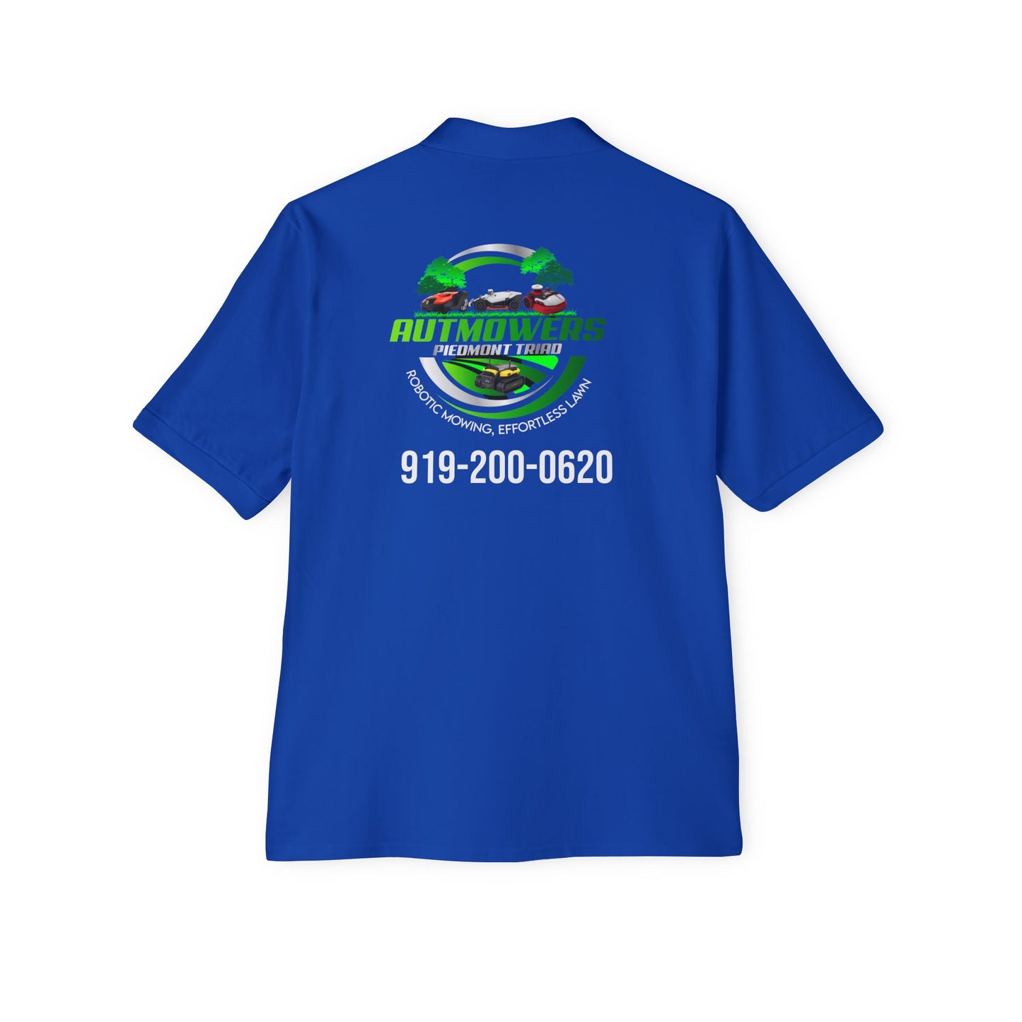 Men's Piqué Polo Shirt - Custom Auto Movers Design