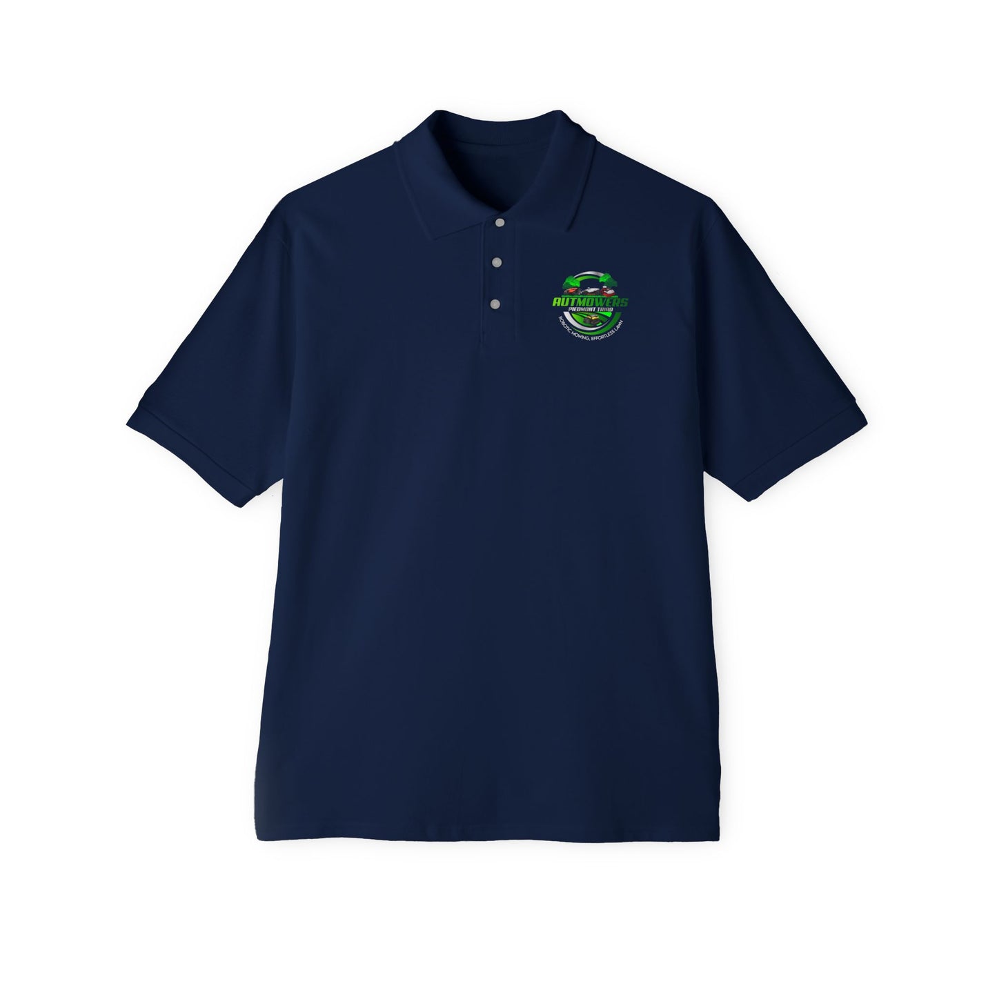 Men's Piqué Polo Shirt - Custom Auto Movers Design