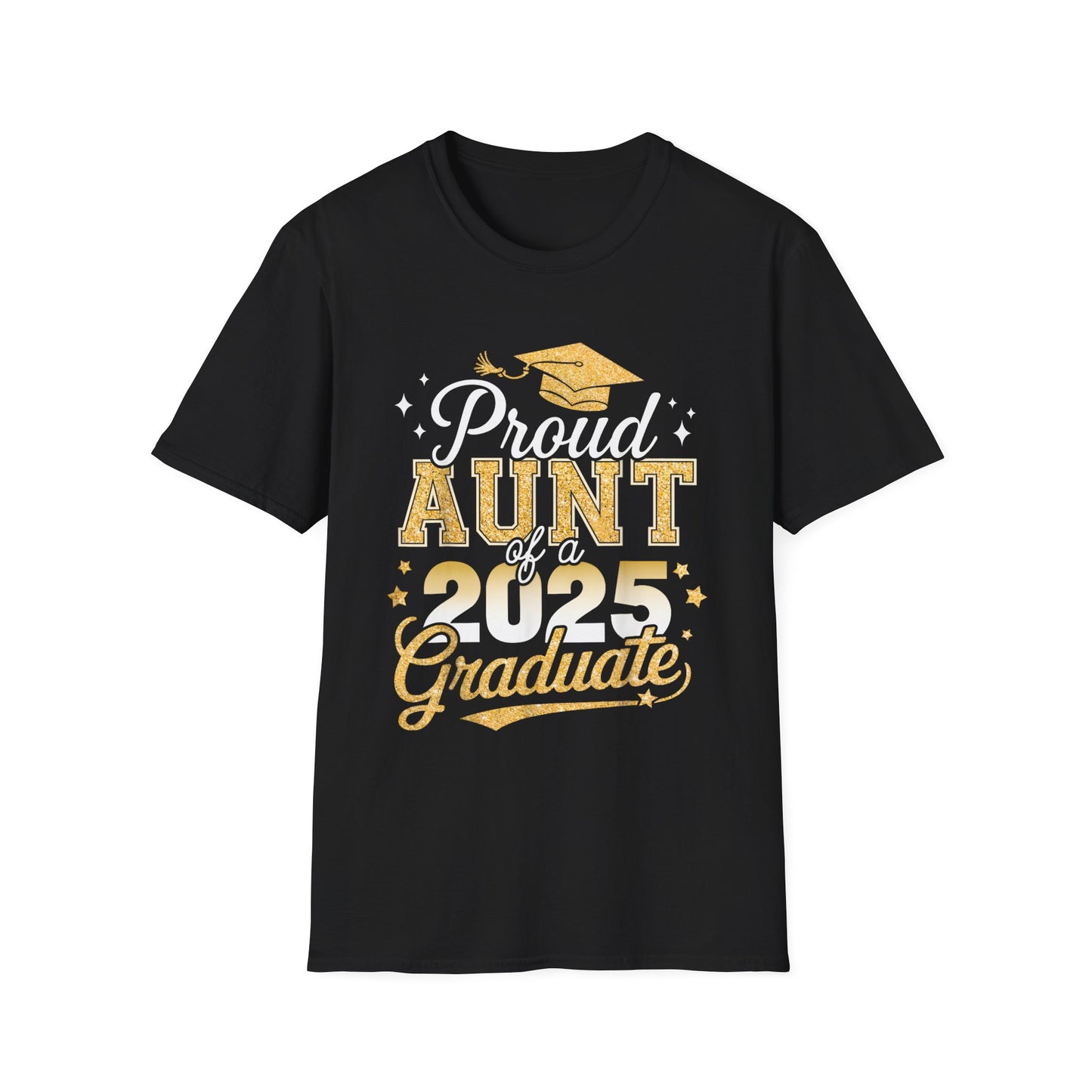 2025 Graduate Aunt T-Shirt - Unisex Softstyle (front only)
