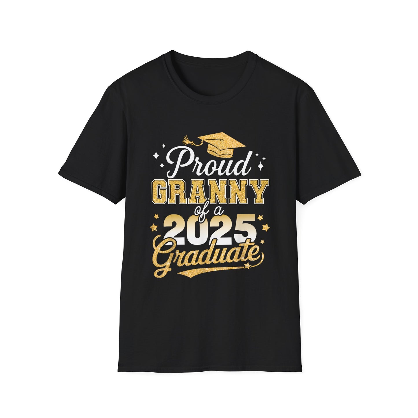 Proud Granny of a 2025 Graduate T-Shirt – Unisex Softstyle Tee for Celebrating Achievements