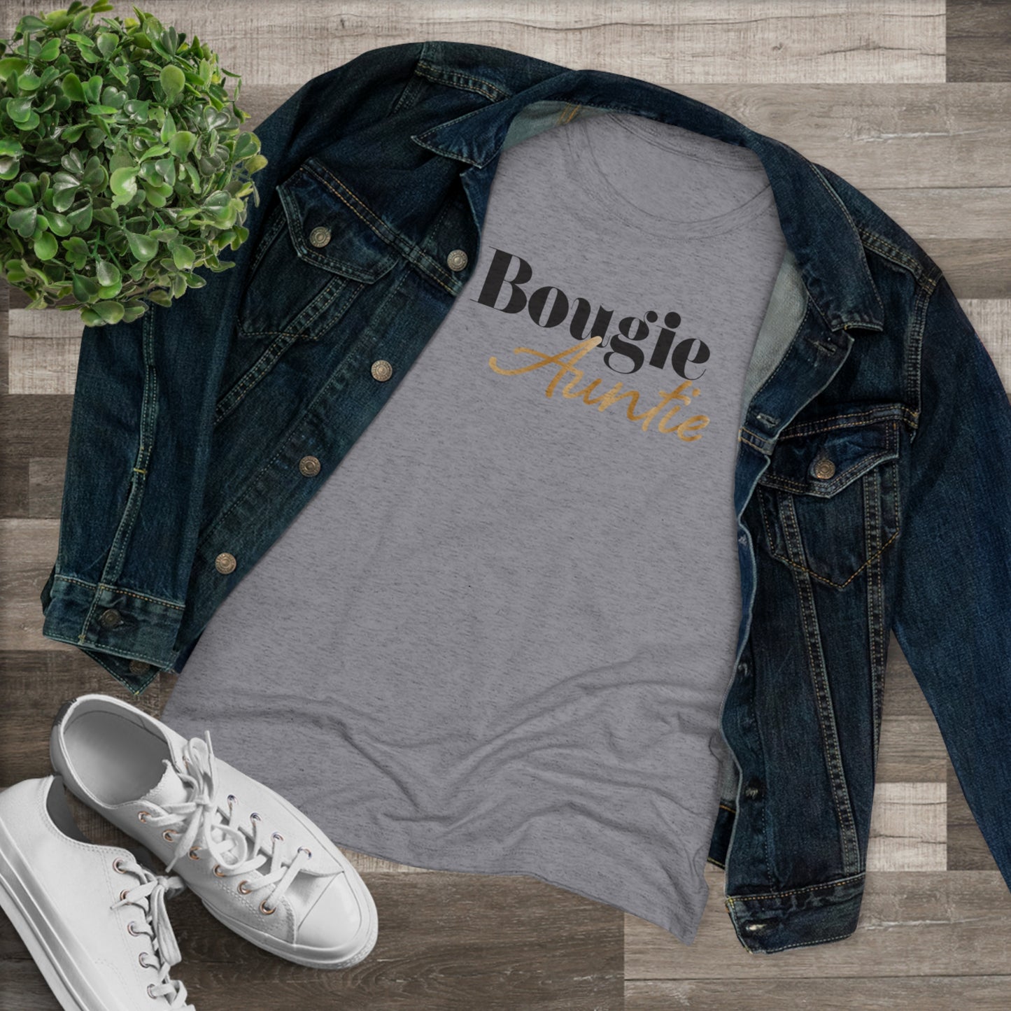 Boughie Auntie - Triblend Tee
