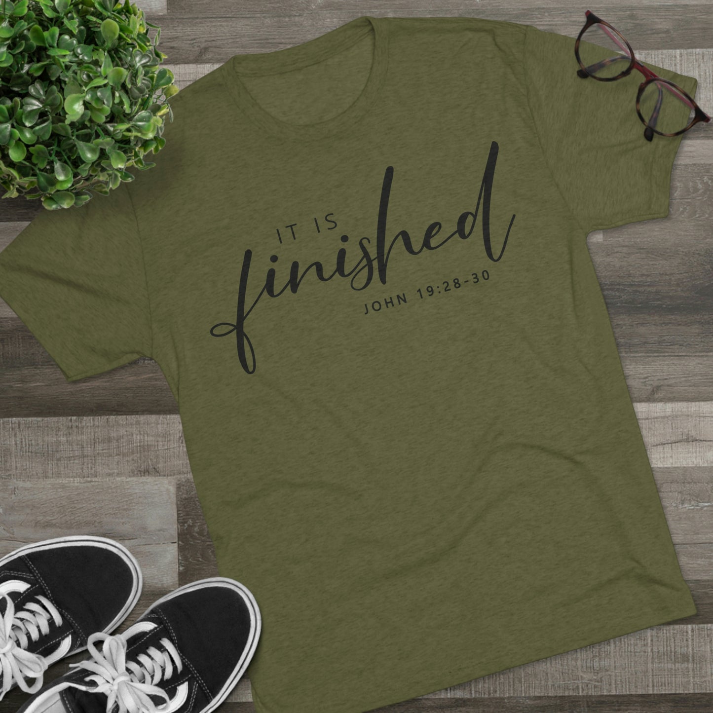 It Is Finished Unisex Tri-Blend Tee